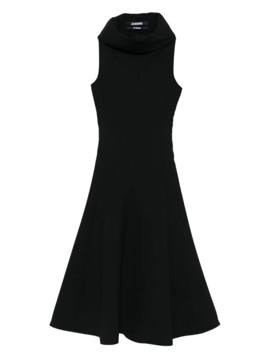 25FW 자크뮈스 롱 원피스 DRW00694AW0 0632990 Black