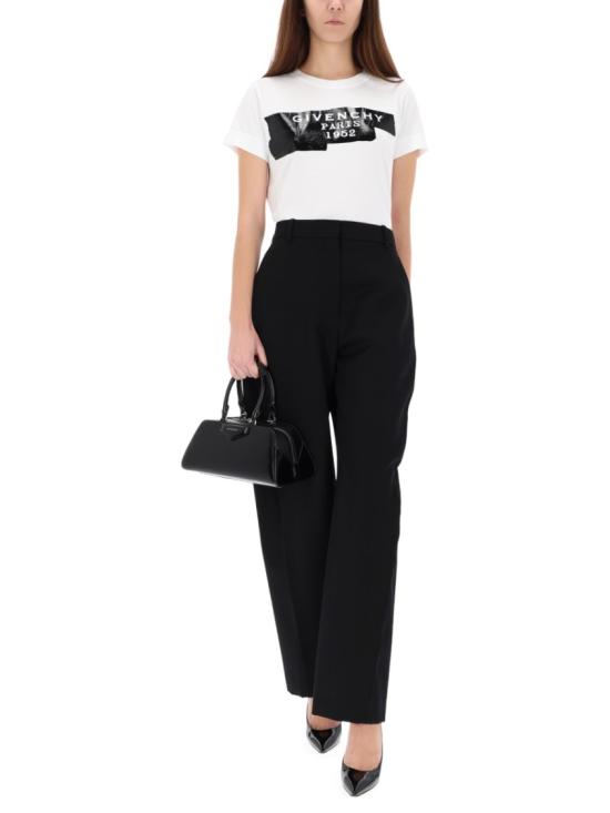 25FW 지방시 반팔 티셔츠 BW70FJP78U 100 Black - GIVENCHY