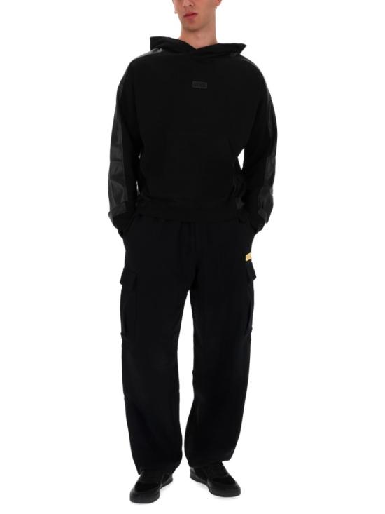 25FW 베르사체 후드 티셔츠 79GAI311 F0010899 Black - VERSACE