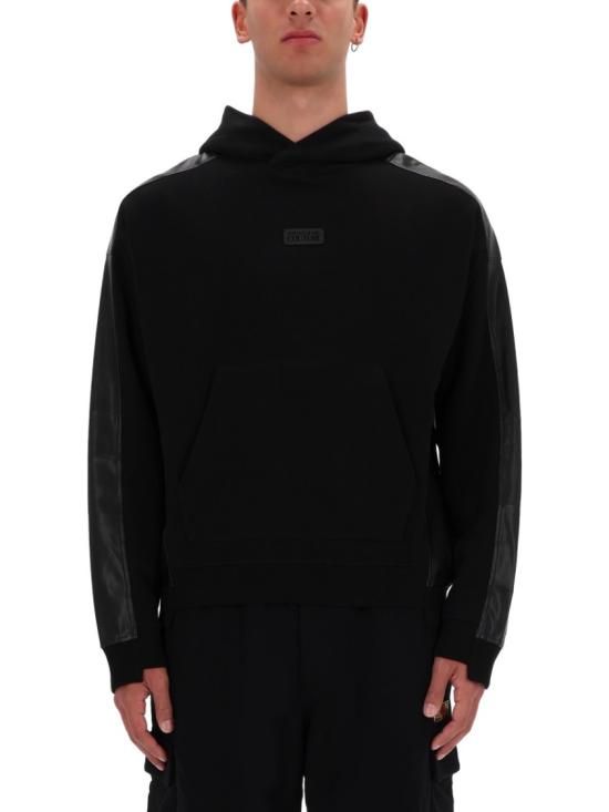 25FW 베르사체 후드 티셔츠 79GAI311 F0010899 Black