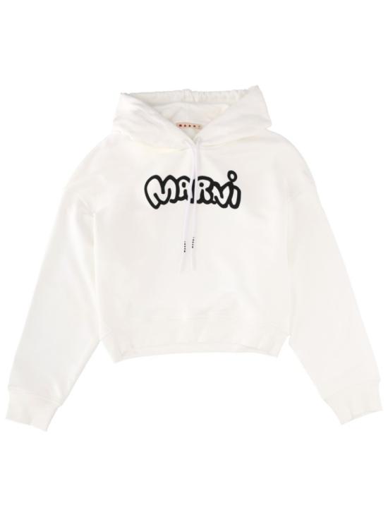 25FW 마르니 후드 티셔츠 FLJE0211P0 USCY61LOW02 White