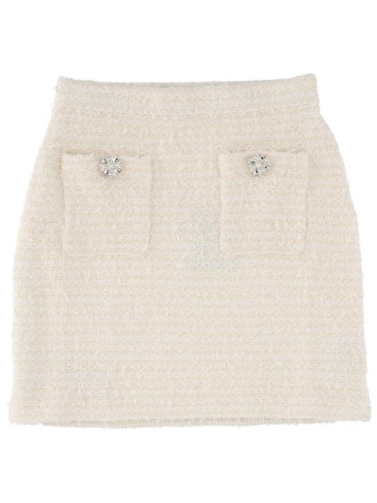 25FW 셀프 포트레이트 숏 스커트 AW25 028SK C CREAM Neutrals