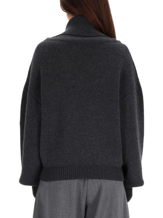 25FW 자크뮈스 팔론 니트 점퍼 SWW00624AK0 0278970 Black - JACQUEMUS
