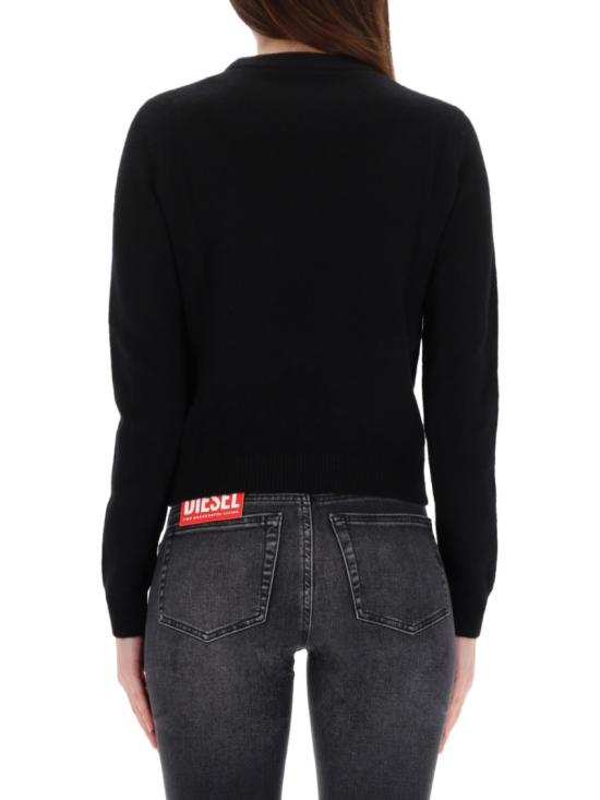 25FW 디젤 M 아리사 슬림 캐시미어 블렌드 점퍼 A17687 0KCAE9XXA Black - DIESEL