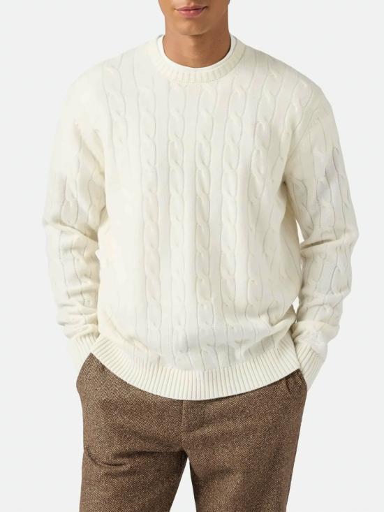 25FW 세인트바쓰 스웨터 REGENTBRAIDWOOL00040I Neutrals - MC2 SAINT BARTH