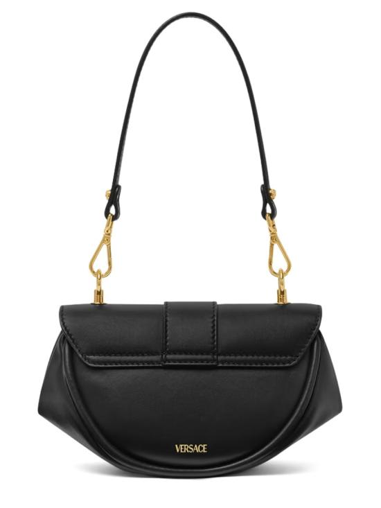 25FW 베르사체 비르투스 레더 스몰 숄더백 1020089 1A160041B00V Black - VERSACE