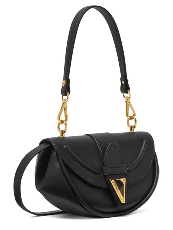 25FW 베르사체 비르투스 레더 스몰 숄더백 1020089 1A160041B00V Black - VERSACE