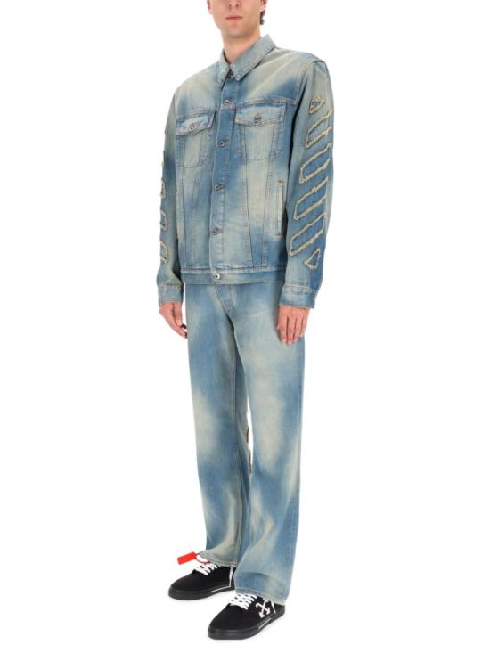 25FW 오프화이트 데님 자켓 OMYE09B F25DEN0014141 Blue - OFF WHITE