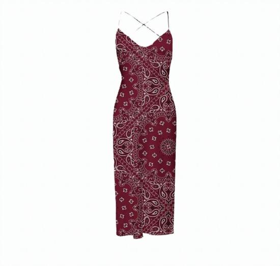 26SS 세인트바쓰 롱 원피스 EYDI00109616L Burgundy