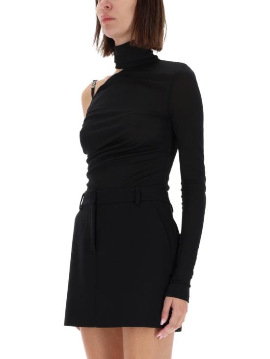 25FW 베르사체 바디수트 티셔츠 79HAM208 J0245899 Black - VERSACE