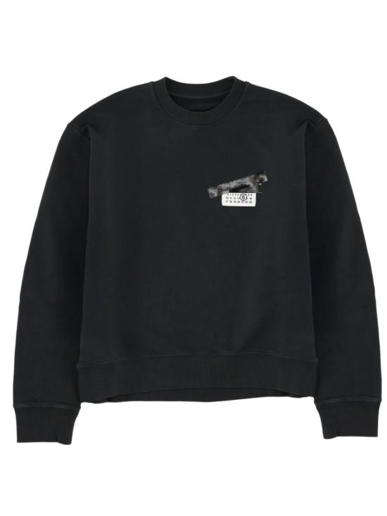 25FW MM6 메종마르지엘라 긴팔 티셔츠 S62GU0143 M25024899 Black