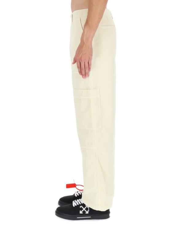 25FW 오프화이트 팬츠 OMCF04E F25FAB0011717 White - OFF WHITE