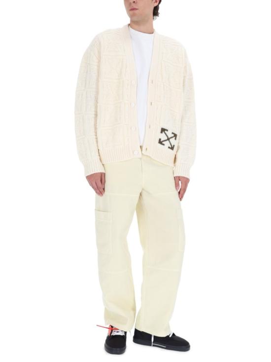 25FW 오프화이트 팬츠 OMCF04E F25FAB0011717 White - OFF WHITE