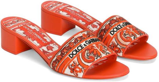26FW 돌체앤가바나 뮬/슬리퍼 CR1748AV8048W801 ORANGE - DOLCE & GABBANA
