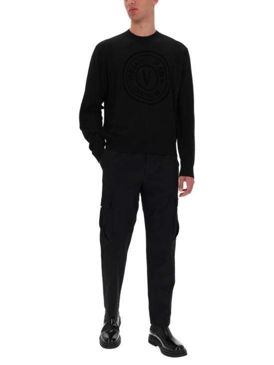 25FW 베르사체 스웨터 79GAFM15 CMN06899 Black - VERSACE