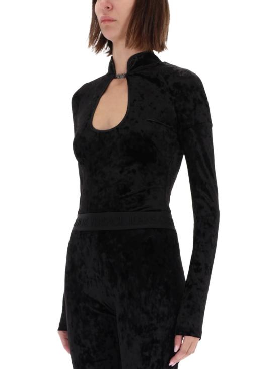 25FW 베르사체 긴팔 티셔츠 79HAM210 J0193899 Black - VERSACE