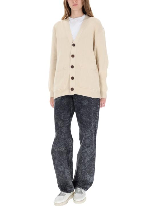  골든구스 Golden 레터링 가디건 GWP00950 P00197255550 Neutrals - GOLDEN GOOSE