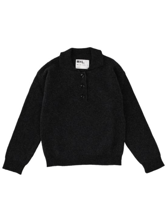 25FW 마가렛호웰 탑 WHKN0520A25 CSNCHR Black