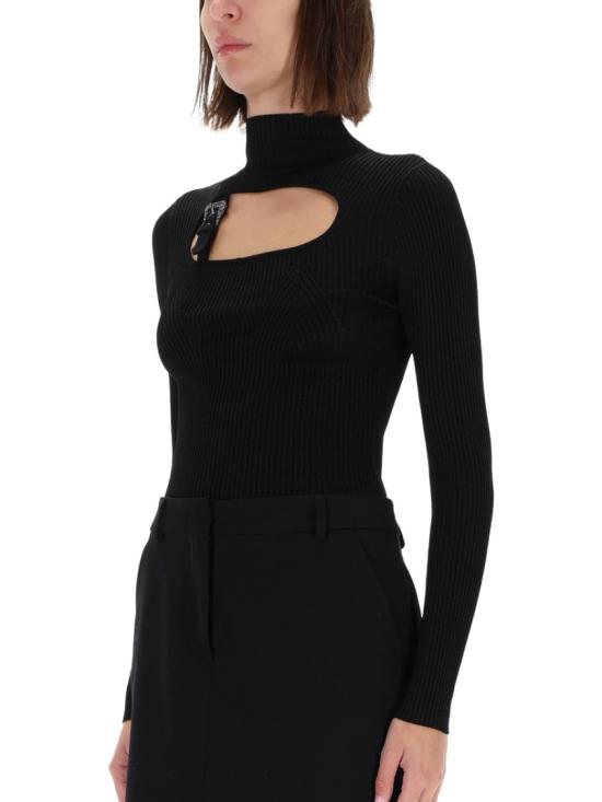 25FW 베르사체 긴팔 티셔츠 79HAFM16 CMH23899 Black - VERSACE