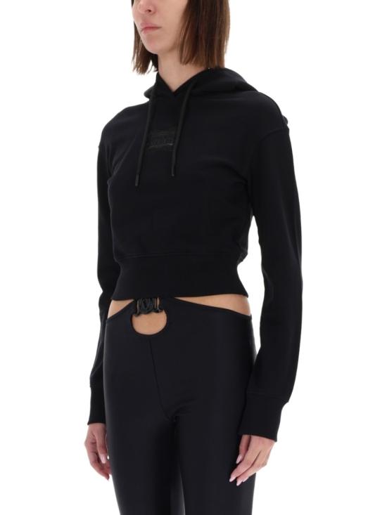 25FW 베르사체 후드 티셔츠 79HAIC01 CF00C899 Black - VERSACE