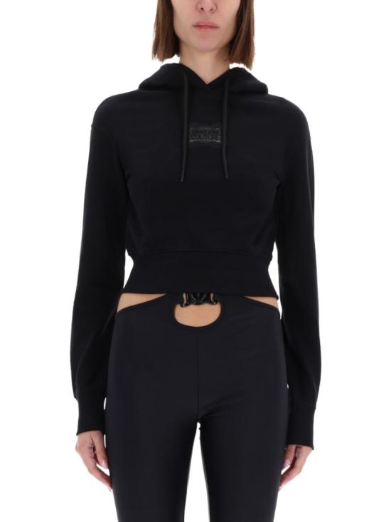 25FW 베르사체 후드 티셔츠 79HAIC01 CF00C899 Black