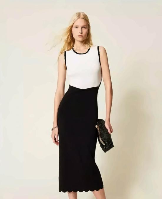 26SS 트윈셋 미디 원피스 261TP337212063 Black - TWINSET