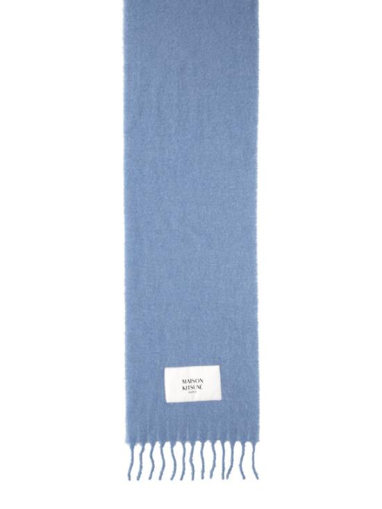 25FW 메종키츠네 베이비 알파카 스카프 LM06206WA0022 0331 Blue
