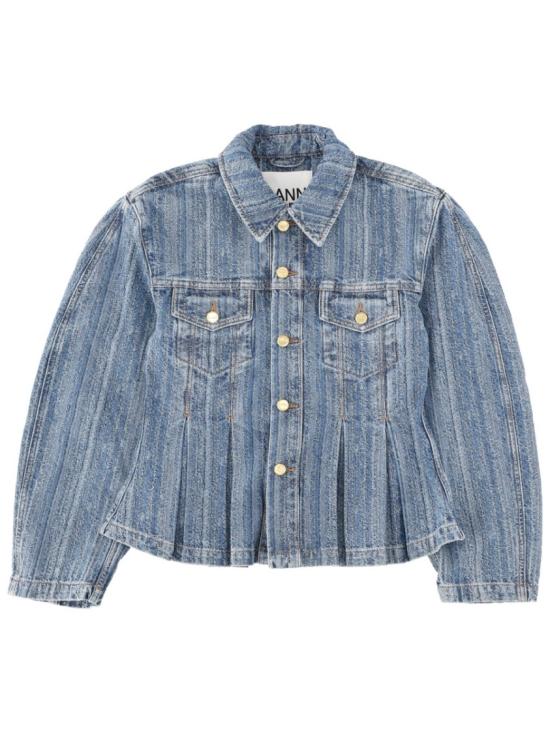 25FW 가니 데님 자켓 J1845 566 Blue