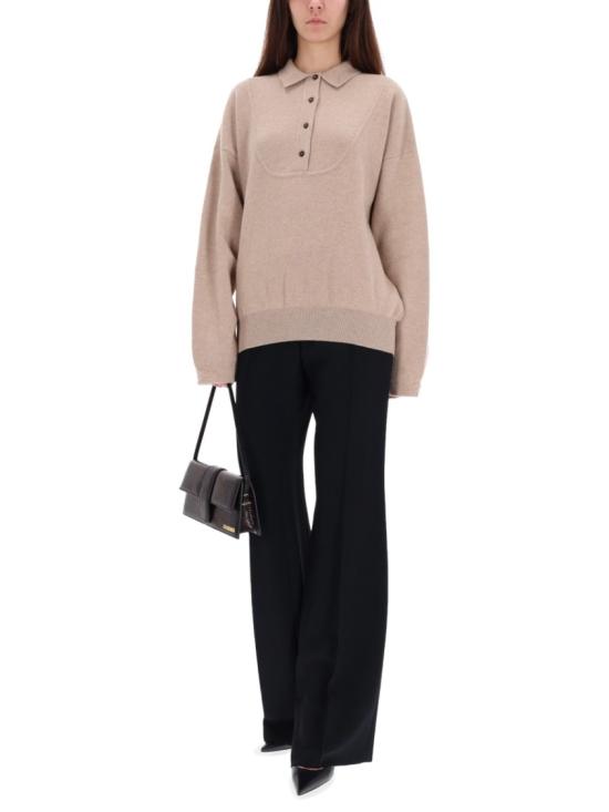 25FW 자크뮈스 팔로네 바뢰즈 폴로 스웨터 SWW00623AK0 0276150 Neutrals - JACQUEMUS