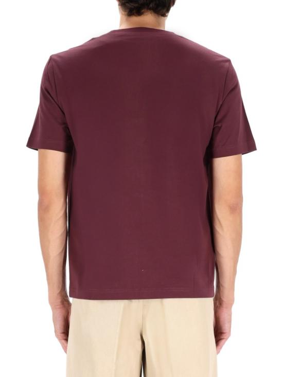 25FW 랑방 반팔 티셔츠 RM TS0012 J300 H25355 Burgundy - LANVIN