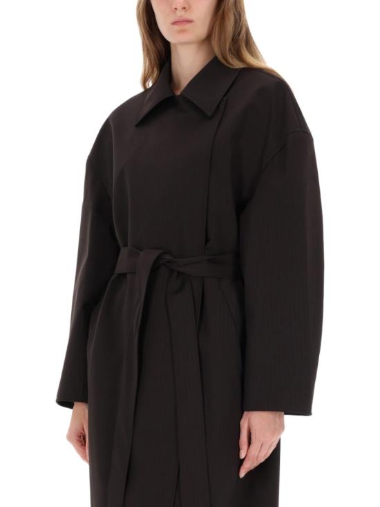 25FW 아워레가시 코트 W4251CC CHURCHILLSTRIPEMEMBRANEWOOL Black - OUR LEGACY