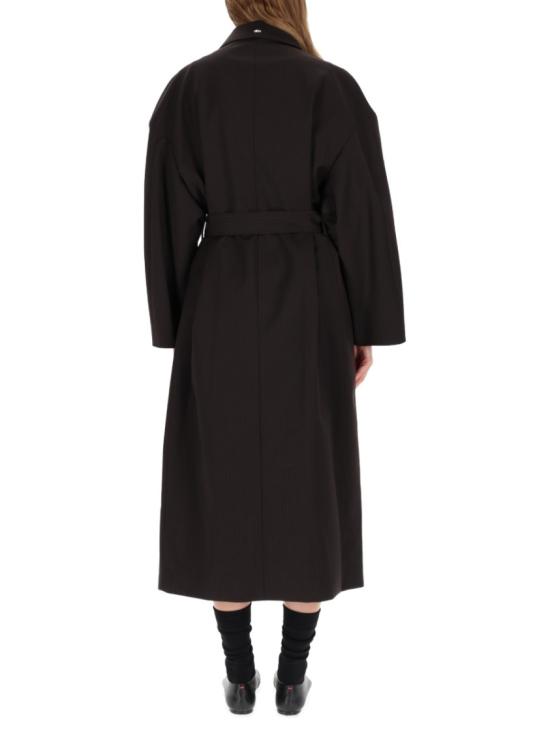 25FW 아워레가시 코트 W4251CC CHURCHILLSTRIPEMEMBRANEWOOL Black - OUR LEGACY