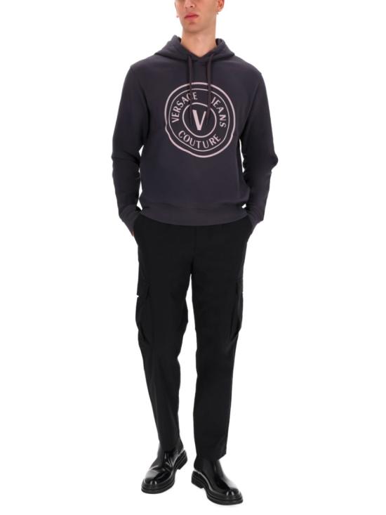 25FW 베르사체 후드 티셔츠 79GAIE06 CF02E831 Black - VERSACE