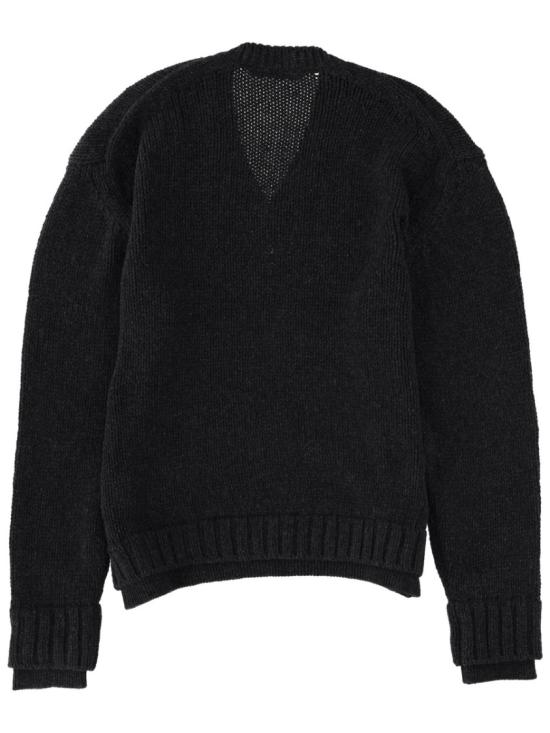 25FW 아워레가시 폴스 브이넥 M4253FC CHARCOALLOWTWISTMERINO Black - OUR LEGACY