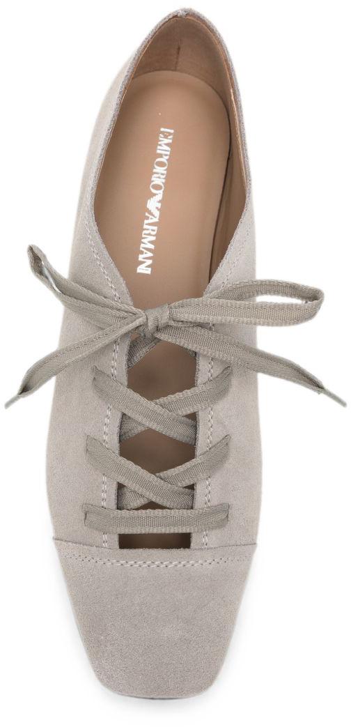 26FW 엠포리오 아르마니 플랫 슈즈 EW005086AF14906U8157 BEIGE - EMPORIO ARMANI