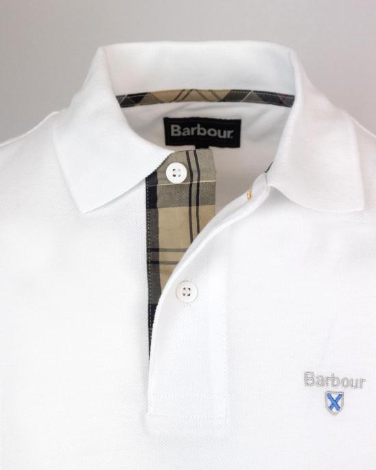 26SS 바버 폴로 티셔츠 MMML0012WH11 WHITE - BARBOUR