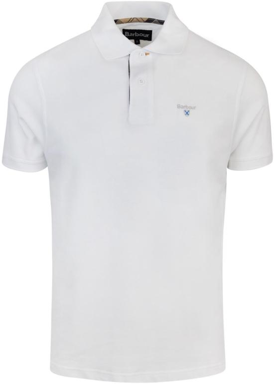 26SS 바버 폴로 티셔츠 MMML0012WH11 WHITE