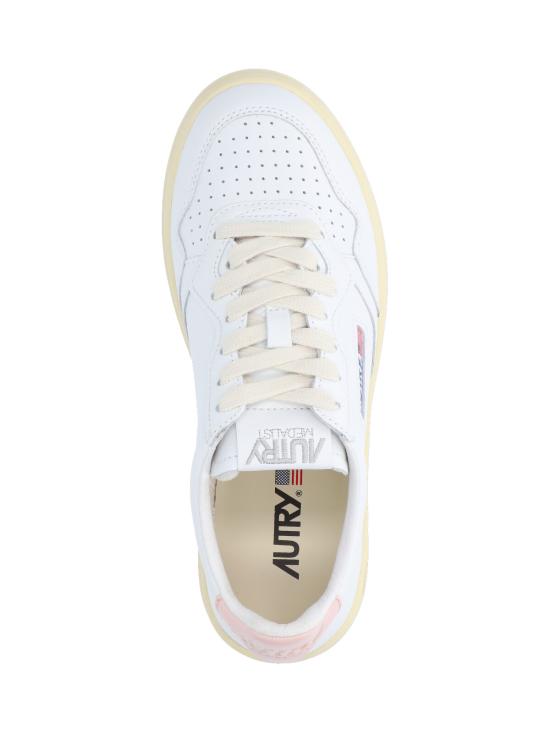 26FW 오트리 메달리스트 로우 레더 스니커즈 AULW LL16 White - AUTRY