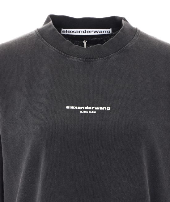 26FW 알렉산더 왕 반팔 티셔츠 UCC3261905 011 BLACK - ALEXANDER WANG