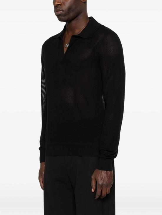26SS 톰포드 폴로 티셔츠 KPL054YMC046NAA Black - TOMFORD