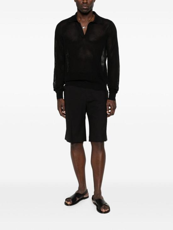 26SS 톰포드 폴로 티셔츠 KPL054YMC046NAA Black - TOMFORD