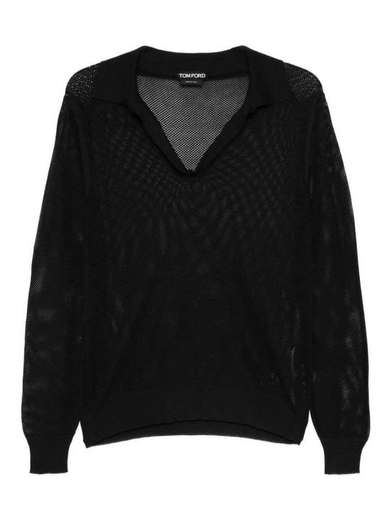 26SS 톰포드 폴로 티셔츠 KPL054YMC046NAA Black