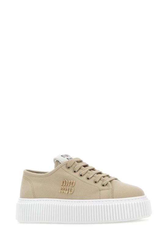 26FW 미우미우 스니커즈 5E389EF0053ARS F0044 Beige o Tan - MIU MIU