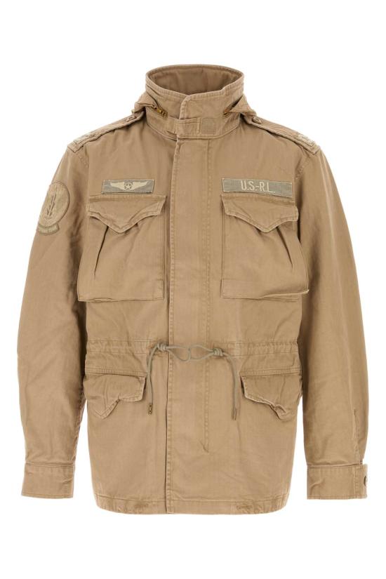 26FW 폴로 랄프로렌 로고 아이코닉 밀리터리 자켓 710961616 500 Beige o Tan