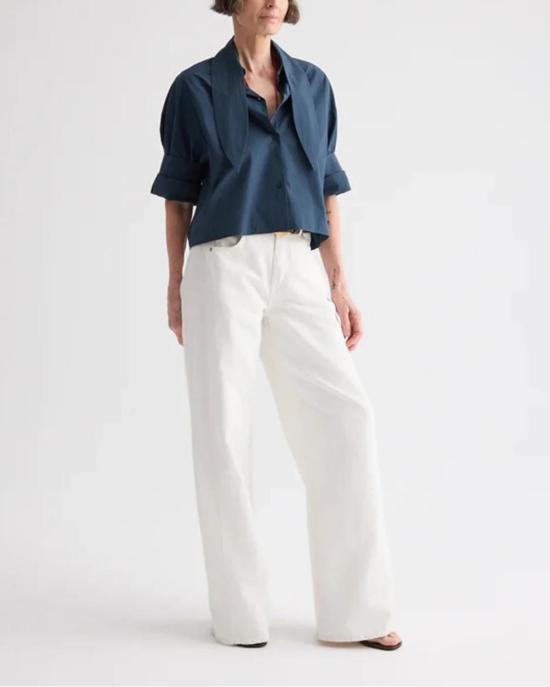  티더블유피 블라우스 Twp Tie One On Shirt Blue - TWP