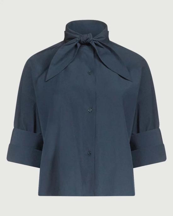  티더블유피 블라우스 Twp Tie One On Shirt Blue