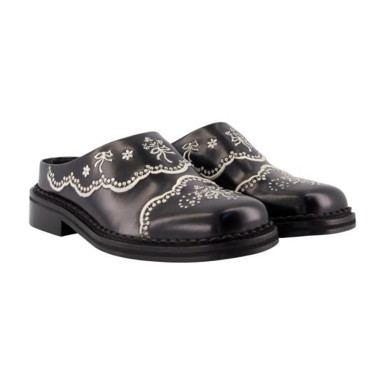 26FW 시몬로샤 뮬/슬리퍼 BRG22 0740 BLACK CREAM black - SIMONE ROCHA