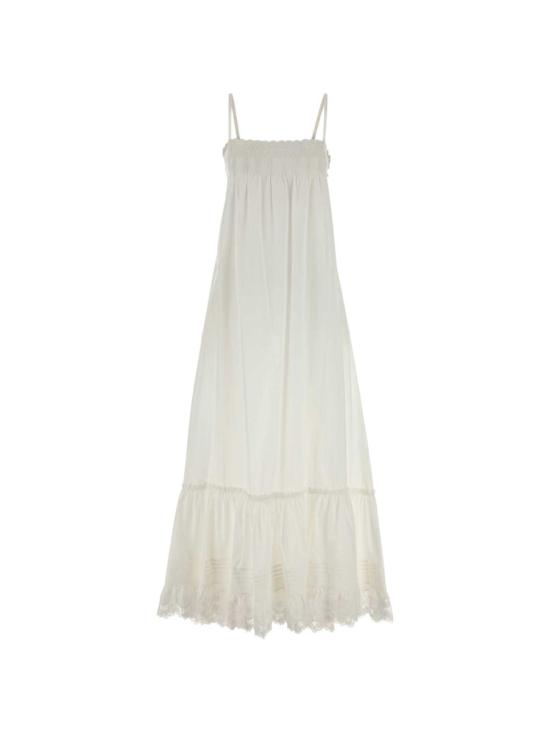 26SS 생로랑 롱 원피스 831331 Y7K369601 WHITE