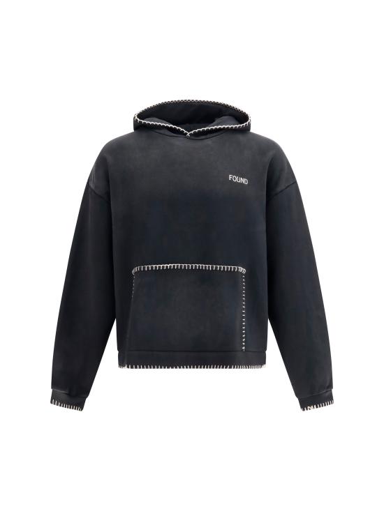 26FW 파운드 후드 티셔츠 FOPF26HO01012 0027 BLACK
