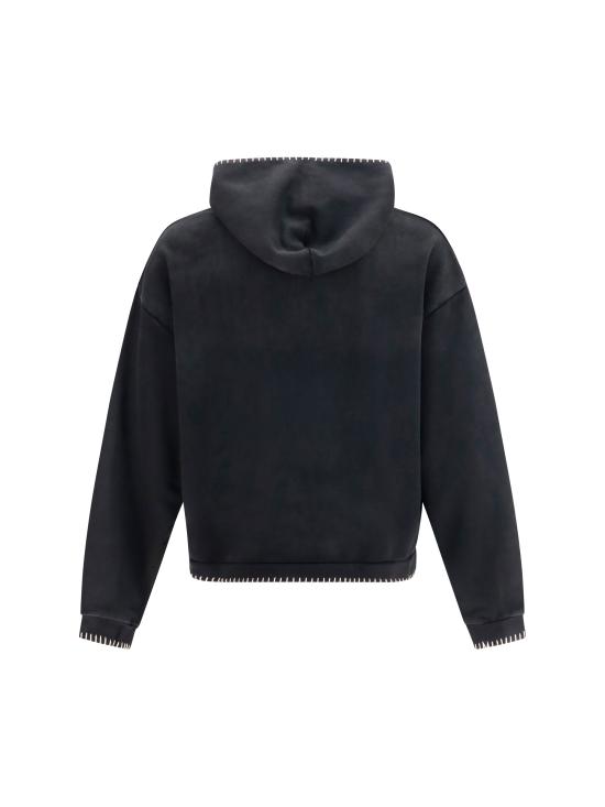 26FW 파운드 후드 티셔츠 FOPF26HO01012 0027 BLACK - FOUND